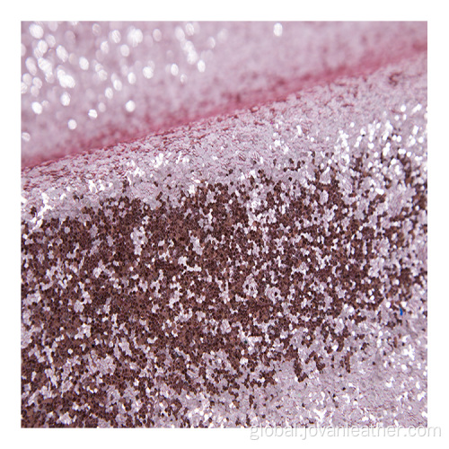 Glitter Pu Vegetable Leather Glitter Pu leather synthetic pu leather for shoes Factory